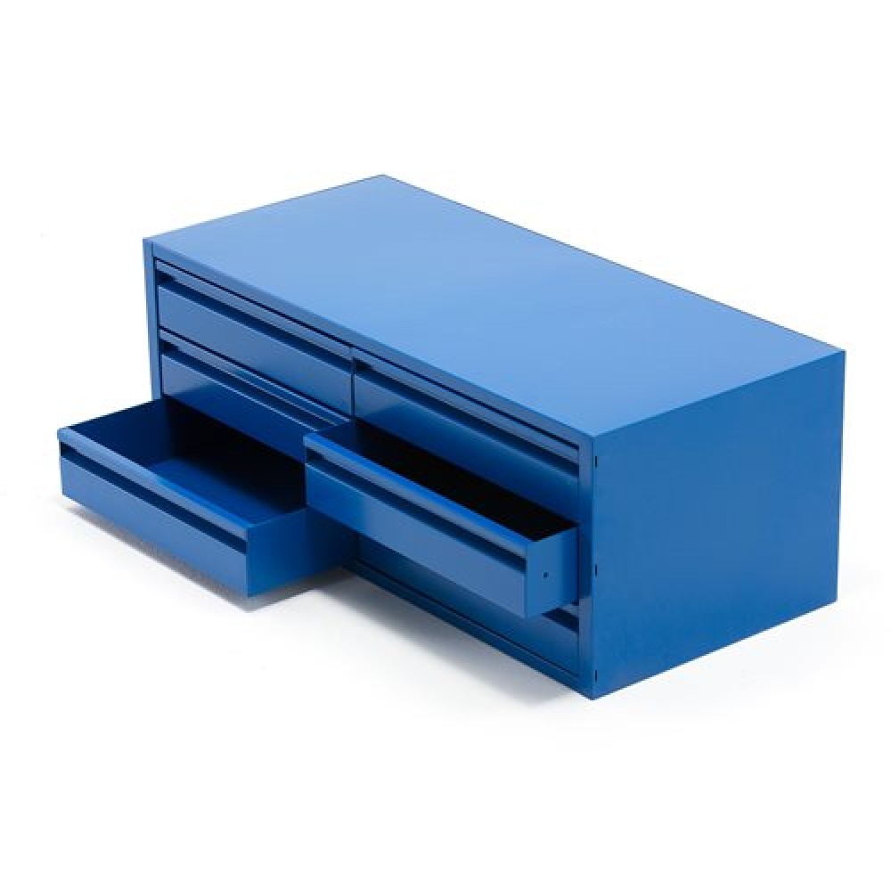 Dulap metalic tip sertar, cu 6 sertare, pentru scule, albastru